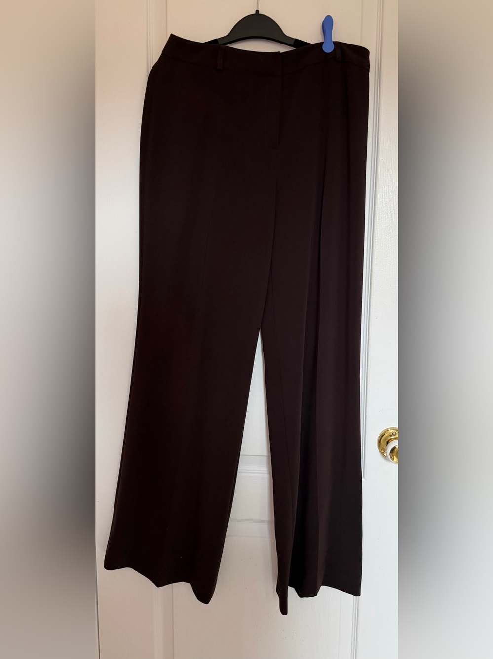 LOUBEN Wide Leg Women's Dress Pants in Dark Brown BNWT